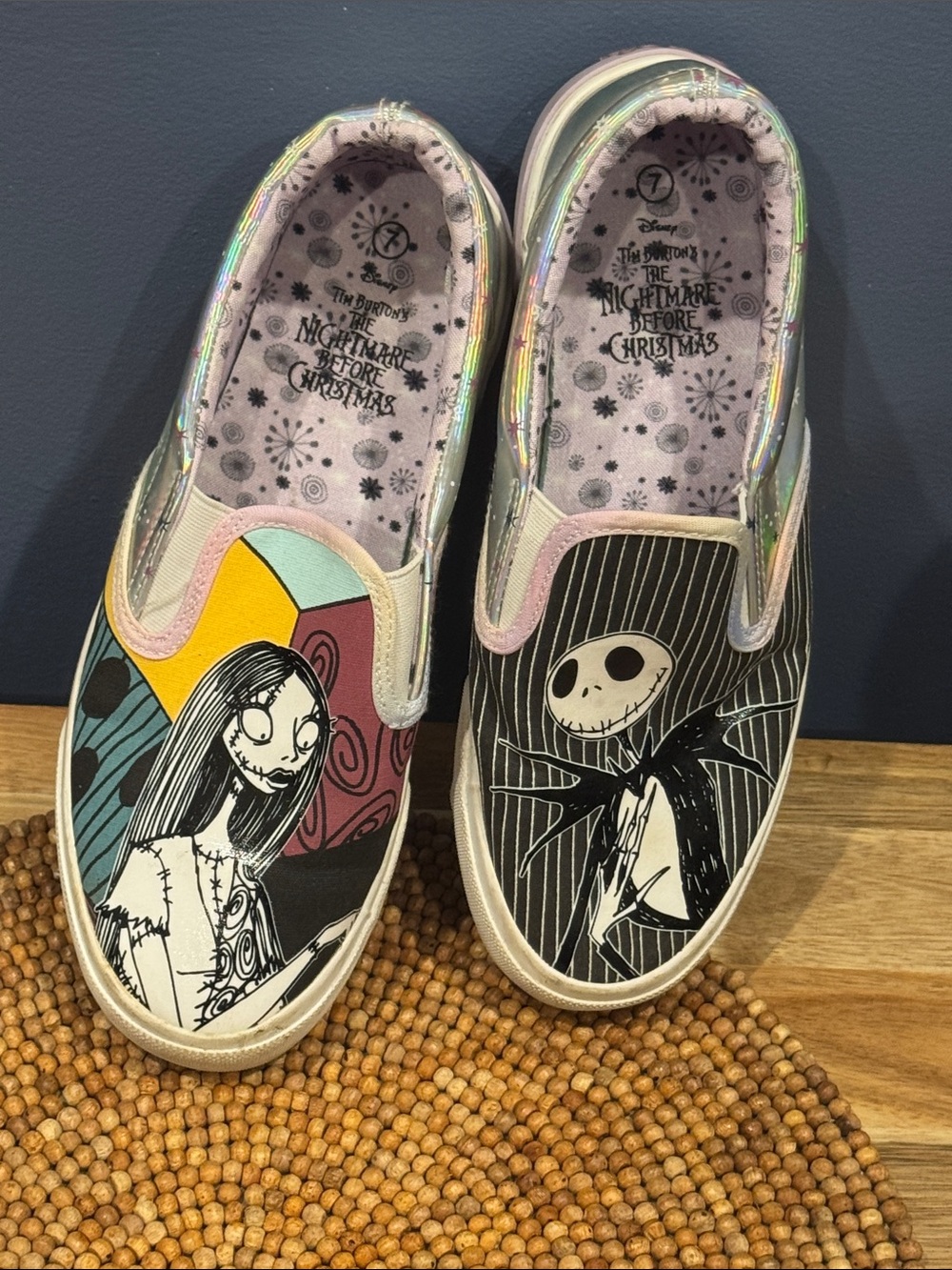 Nightmare Before Christmas Slip-On Character Shoes Size 7